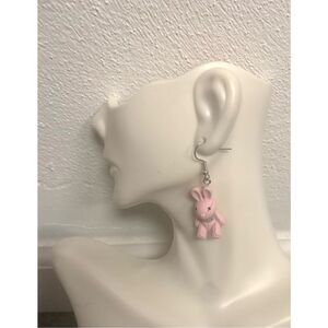 Pink Bunny Earrings